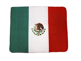 Private Label Polyester Throw Blankets Mexican Flag Fleece Throw Blanket... - £13.96 GBP