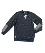 new Men&#39;s BROOKLYN NETS adidas NBA Basketball Sweatshirt Sz M Black Pull... - $727.09 MXN