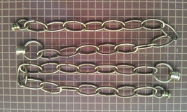 7SS24 Chandelier Chain, 20&quot; Lengths, 2 Pcs, With Die Cast Ends, Good Condition - £10.30 GBP