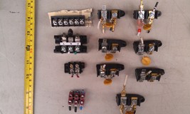 7CC17 Electrical Terminal Block, 11 Pieces, Mostly From Garage Door Openers, Vgc - $11.99