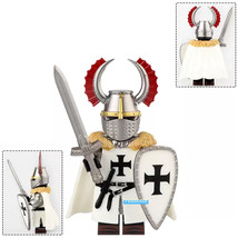 Castle Kingdoms Medieval Teutonic Knight Lego Compatible Minifigure Bric... - £2.75 GBP