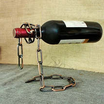 TYJJ-023 Multifunctional Three-dimensional Chain Wine Bottle Rack Home Decorativ - £3.15 GBP