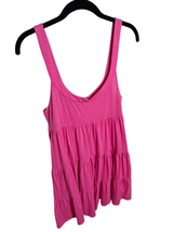 Victorias Secret Univ Pink Large Tiered Mini Dress Night Gown Logo  - £20.70 GBP