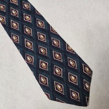 Nazareno Gabrielli Italy Men&#39;s Tie Diamond Pattern 100% Silk Tie - £7.66 GBP