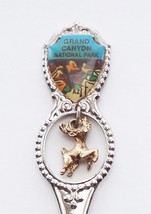 Collector Souvenir Spoon USA Arizona Grand Canyon National Park Deer Charm - £2.38 GBP