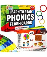 Phonics Flash Cards Learn to Read in 20 Phonic Stages Digraphs CVC Blend... - $39.71