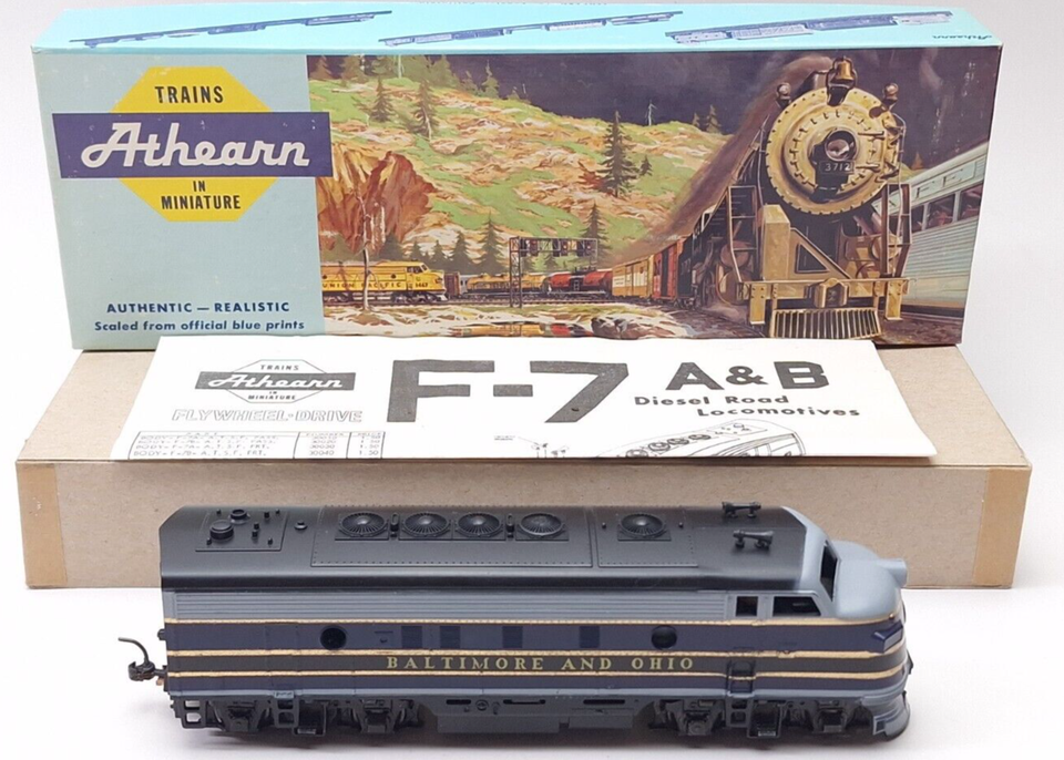 HO Scale Athearn, PA-1 Diesel Locomotive, Baltimore &amp; Ohio, Blue, No #F7A - $46.32