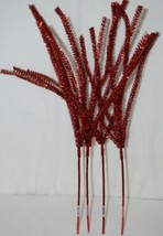 Tinsel XV784624 Red Spray Holiday Decorations Approximately 25 inches Set of 4 image 2