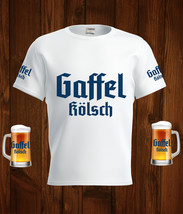 Gaffel Beer Logo White Short Sleeve  T-Shirt Gift New Fashion  - $31.99