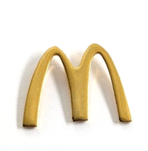 McDonald&#39;s Golden Arches Fast Food Restaurant Logo Gold Tone Crew Pin Ad... - $12.99