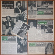 SAMANTHA FOX spain clippings 1980s/90s photos magazine articles singer cuttings - £11.21 GBP