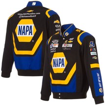  Chase Elliott JH Design Black Royal NAPA Cotton Twill  Full-Snap Jacket - £112.11 GBP