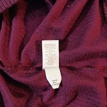 Lauren Conrad Intimates Women's Burgundy Pullover Sweatshirt Long Sleeve Size S image 6