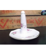 Ring Holder in Rose Design with Gold Trim - $8.00