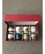 Vintage Nobilta Hand Painted Japanese Style Sake Cup set of 8 in Origina... - $30.00