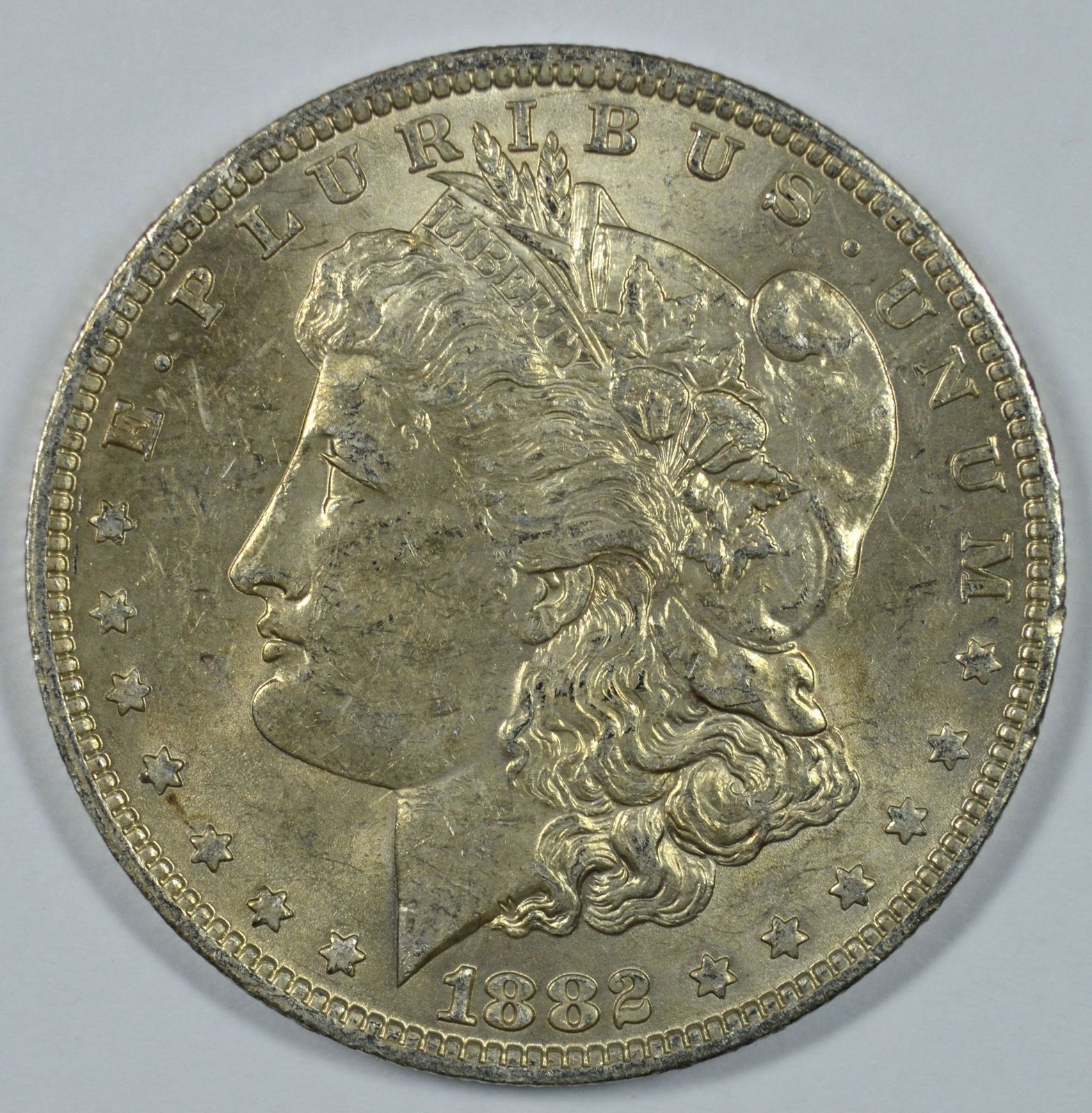 1882 O Morgan silver dollar AU details - £45.07 GBP