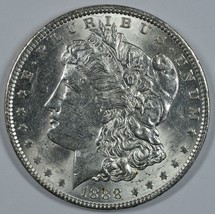 1888 P Morgan circulated silver dollar XF details - $48.00