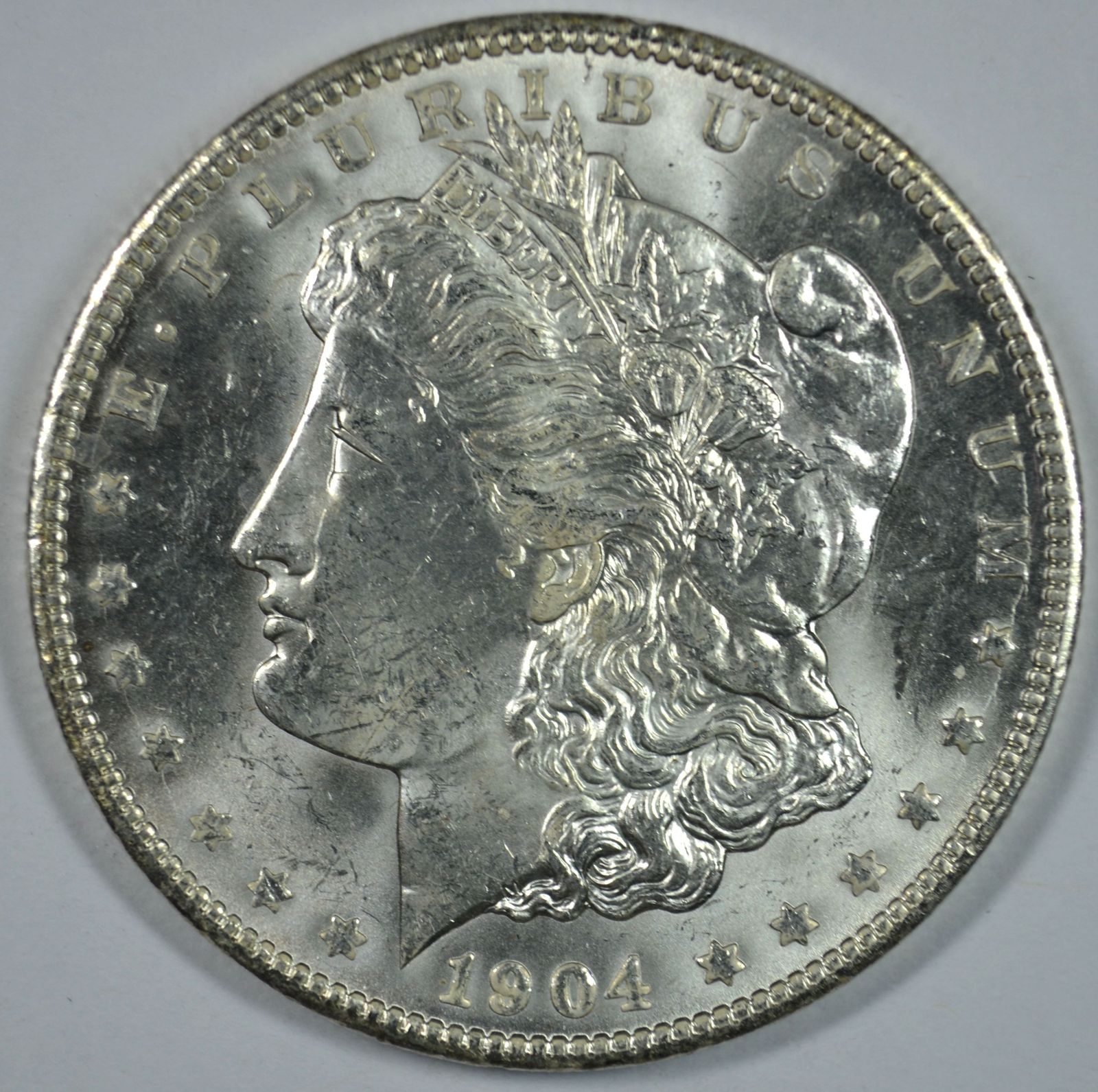 1904 O Morgan silver dollar AU details - £47.96 GBP