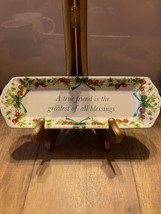 SPODE HOLIDAY TRINKET  TRAY &quot;A TRUE FRIEND IS THE GREATEST OF ALL BLESSI... - £11.57 GBP
