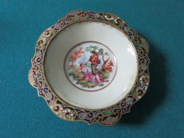 Compatible with Antique Original Dish Ceramic and Cloisonne Handpainted 1 X 4 - £49.41 GBP