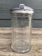 Vintage Gemco Glass Crome Lid Restaurant Retro Style Sugar Dispenser Stamped NYC - £11.56 GBP