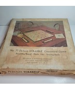 Scrabble No. 71 Deluxe Board Game in Original Box 1957 - $40.00