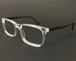 Perry Ellis Eyeglasses Frames PE 376-2 Black Crystal Clear Square 52-16-140 - $60.40