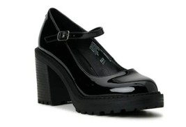 Madden NYC Womens Platform Lug Heel Mary Janes Black Comfort Shoe NO BOX Sz 9 - £24.98 GBP