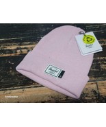Herschel Recycle Elmer Rose Pink/Green Logo Cuff Beanie Hat Unisex OS - £21.23 GBP