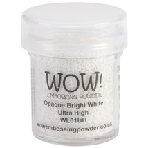 WOW! Embossing Powder Ultra High 15ml-Opaque Brigh - £12.00 GBP