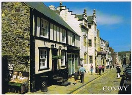 Postcard Conwy North Wales High Street &amp; Plas Mawr - £2.23 GBP