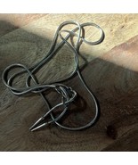 Vintage Sarah Coventry Bolo Tie Lariat Silver Snake Chain Necklace 36” - $24.83 CAD