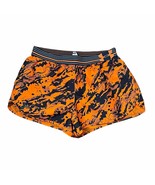 Under Armour Shorts Size Small Orange Black Camo UA HeatGear Lined 28X2.5 - $14.50