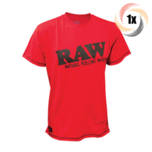 1x Shirt Raw Logo Core Design Red Comfy 100% Cotton T Shirt | 2XL | Stas... - £33.53 GBP