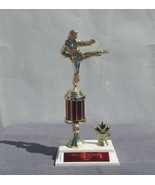 Karate Woman - Large Third Place Trophy - Mint  Condition - Black Belt A... - £38.53 GBP
