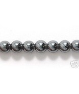 4mm Natural Hematite Round Beads, 1 15in Strand, stone, gray, gunmetal - £1.78 GBP