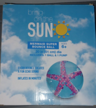 Bring On The Sun Mermaid Super Bounce Ball 6+ - $7.99