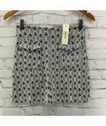 Sans Souci Pencil Skirt Womens Sz S Black White Print Short Pockets NWT - $19.79