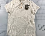 Abercrombie &amp; Fitch T Shirt Mens Medium White Henley Muscle Embroidered ... - $24.74