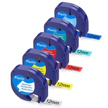 Compatible With Dymo Letratag Plastic Label Refills 12Mm X 4M 1/2 In X 13 Ft For - £21.57 GBP
