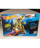 Mattel Hot Wheels City Cyborg Challenge Aim For Disks Track System Set NEW - $23.99