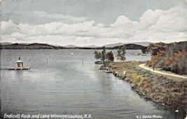 Endicott Rock &amp; Lake Winnepesaukee New Hampshire Postcard 1908 Pstmk-
show or... - £7.78 GBP