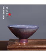 Junci Kiln Kiln Change Glaze Purple-Blue Gongfu Tea Cup-Chinese Ceramic ... - $820.00