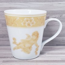 Truly Tasteful Fine China White &amp; Gold Cherubs 10 oz. Coffee Mug Cup - £10.30 GBP