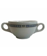 Vintage Scammell&#39;s Trenton China Restaurant Ware Bouillon Cup  Blue and ... - £11.79 GBP