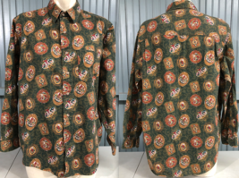 Mens Fox Hunt UK Regal Embassy Row Mens Button Shirt Large Baroque Pattern - £13.64 GBP
