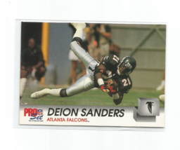 Deion Sanders (Atlanta Falcons) 1992 Pro Set Card #434 - £3.98 GBP