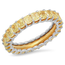 Hacer Su Propio Elegante Diamante Amarillo Anillo Eternidad! Traje Metal &amp; - £6,592.35 GBP+