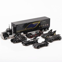 black: 7pcs/Set bat diecast Metal Cars 1:64 Alloy Truck Model Classic Toy s RC k - £16.54 GBP