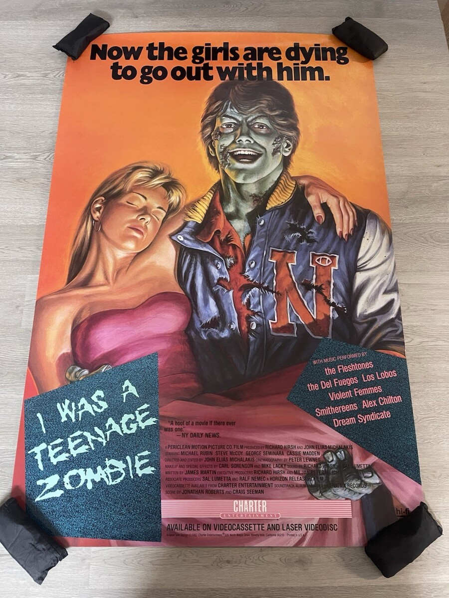 I Was A Teenage Zombie Original Movie Poster Promo 1 Sheet 26x40” CV - $59.40